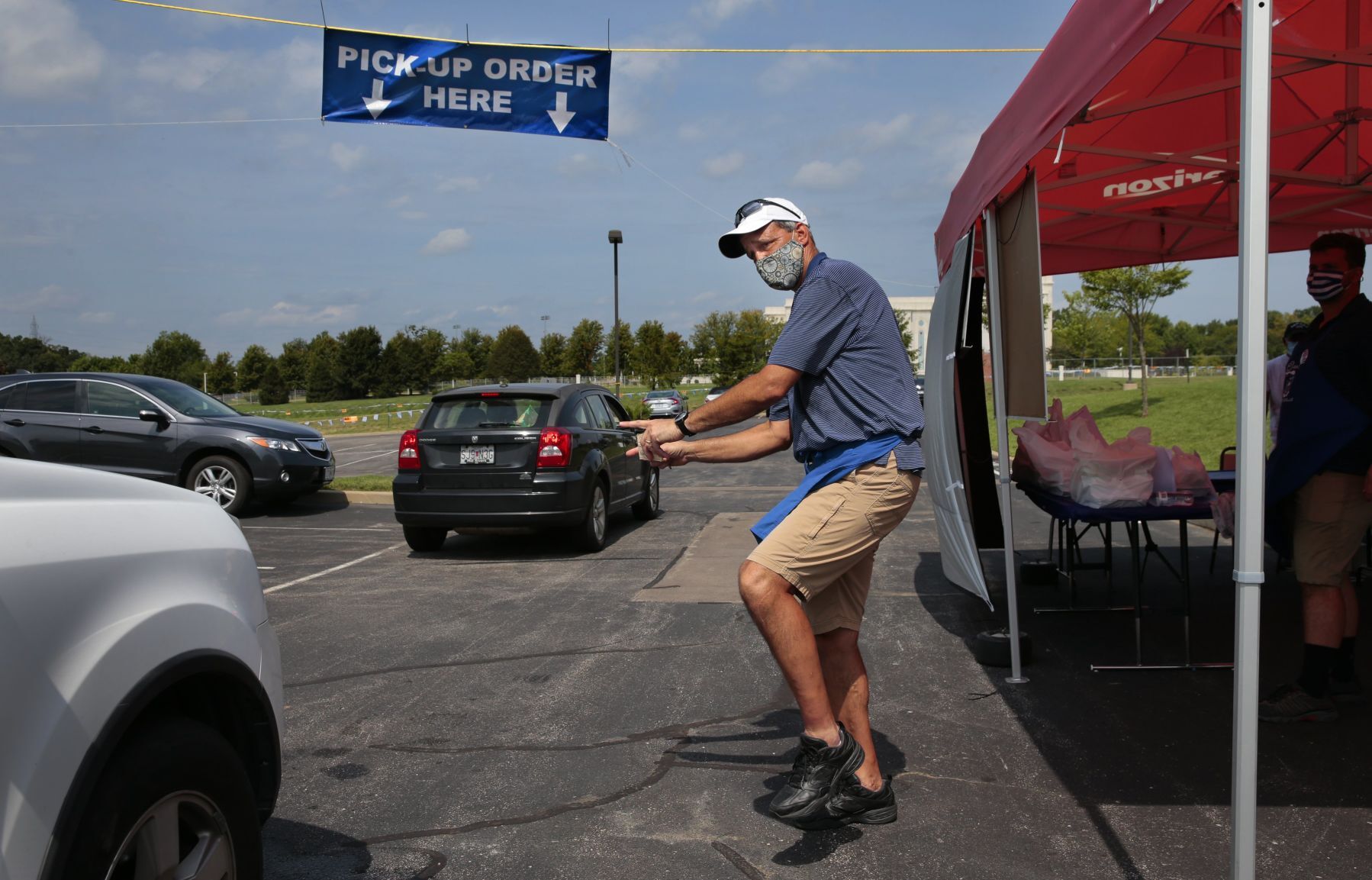 Drive-thru Greek Fest fills stomachs just the same
